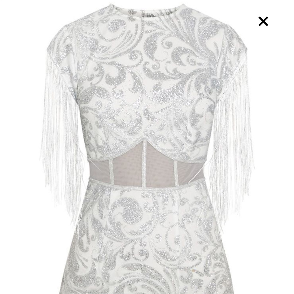 PRETTY LITTLE THING - Glitter Mesh Bodycon Dress - Picture 3 of 7